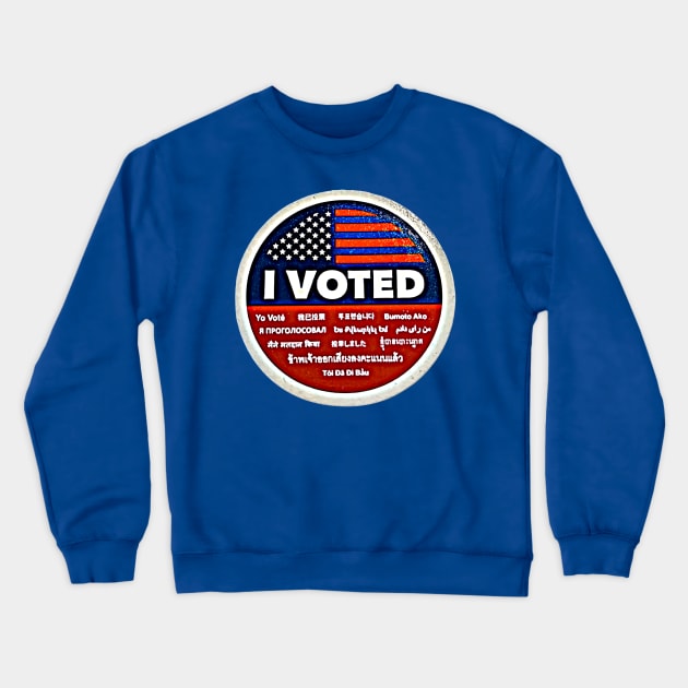 I Voted Crewneck Sweatshirt by DiPEGO NOW ENTERTAiNMENT